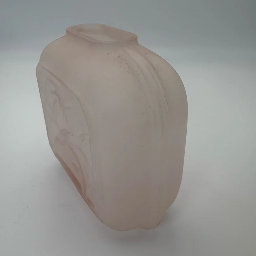 Vintage Balos Art Deco Vase with Frosted Glass in “Amethyst”